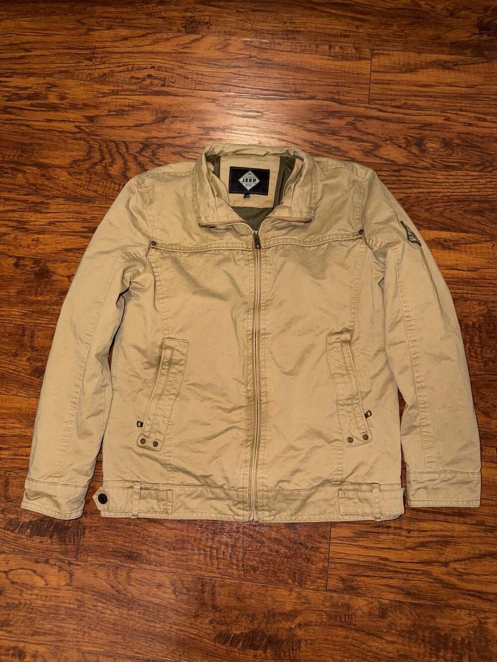 Jeep Spirit Canvas Utility Jacket Tan